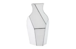 Polygon Vase White/Black