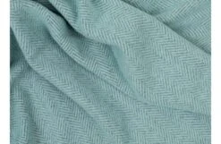 Merino & Cashmere Herringbone Throw Grey & Mint 136 X 180cm -Broste Copenhagen Shop 1023567 merino cashmere herringbone throw grey mint 9 1