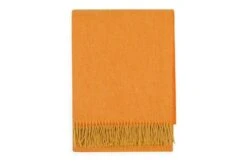 Two Tone Merino Throw Orange 150 X 180cm -Broste Copenhagen Shop 1023675 4 1 1
