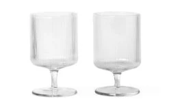 Ferm LIVING Ripple Glassware Clear -Broste Copenhagen Shop 1 0 100488211 1