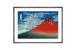 Hokusai Red Fuji Framed Print