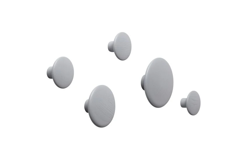 Muuto The Dots Set Of 5 Coat Hooks 2 Muuto The Dots Set Of 5 Coat Hooks - Image 2
