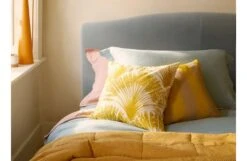 Brisa Cushion Yellow 43 X 43cm -Broste Copenhagen Shop 2022 11 22 devon bed copy 3