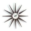 Vitra Sunburst Walnut Wall Clock