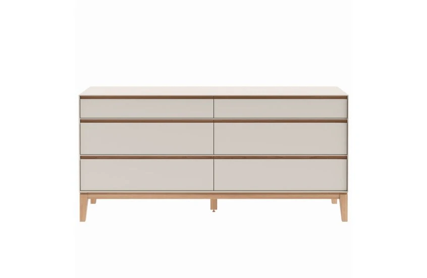 Lars 6 Drawer Chest Wide Cashmere 4 Lars 6 Drawer Chest Wide Cashmere - Image 4