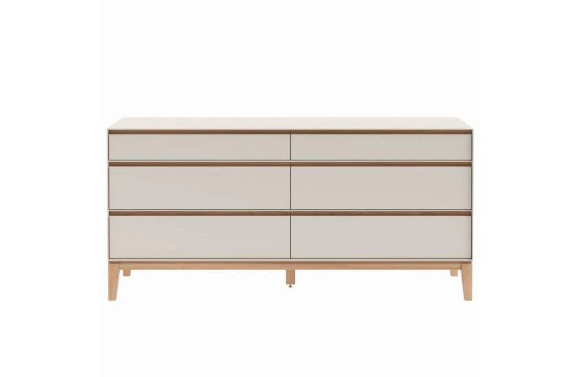 Lars 6 Drawer Chest Wide Cashmere 2 Lars 6 Drawer Chest Wide Cashmere - Image 2