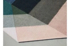 Diamond Kilim Outdoor Rug Nude Petrol -Broste Copenhagen Shop a m amb diamond nude teal closeup