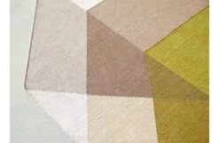 Diamond Kilim Outdoor Rug Pink Yellow -Broste Copenhagen Shop a m amb diamond yellow close up2