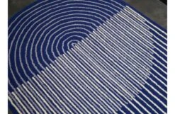 Ply Blue Runner 104 X 300cm -Broste Copenhagen Shop a m amb ply blue close up