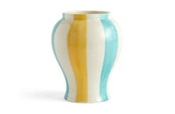 Hay Sobremesa Stripe Vase -Broste Copenhagen Shop ab615 a603 ac67 sobremesa vase l green and yellow