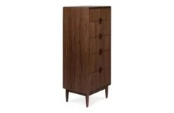 Amira Tallboy Chest Of Drawers -Broste Copenhagen Shop amira 5 drawer tall chest walnut 5 1