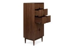 Amira Tallboy Chest Of Drawers -Broste Copenhagen Shop amira 5 drawer tall chest walnut 8 1