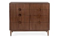 Amira Chest Of Drawers -Broste Copenhagen Shop amira 8 drawer wide chest walnut 3 2