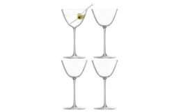 Borough Martini Glass 195ml Clear X 4
