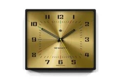 Box Office Wall Clock Black & Brass