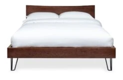Brunel Bed Wooden Headboard Dark Wood -Broste Copenhagen Shop b r brunel bed in walnut 27 1