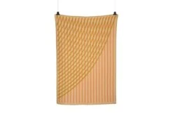 Bislett Throw Peach Pistachio 135 X 200cm -Broste Copenhagen Shop bislett throw 5151 peach and pistachio back white