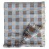 Poppy Merino Throw Blue 130 X 170cm