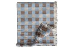 Poppy Merino Throw Blue 130 X 170cm