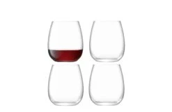 Borough Glassware -Broste Copenhagen Shop borough stemless glass clear set of 4 lsa international 1