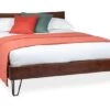 Brunel Bed Wooden Headboard Dark Wood