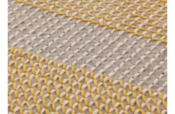 Canevas Geo Rug Grey -Broste Copenhagen Shop c a canevasgeo rug yellow detail 2