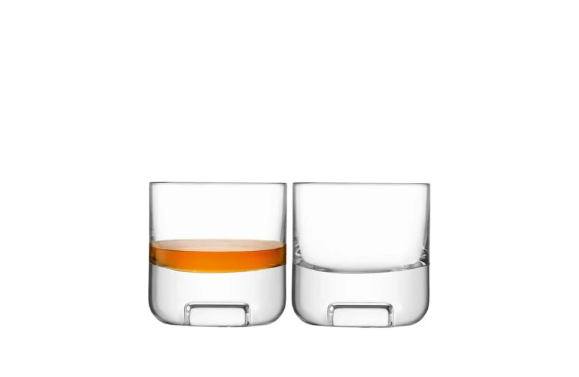 Cask Whisky Tumbler Glass Clear Set Of 2 2 Cask Whisky Tumbler Glass Clear Set Of 2 - Image 2