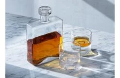 Cask Whisky Oblong Decanter 1L Clear -Broste Copenhagen Shop c a cask whisky tumbler clear 250ml set 7 1