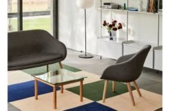 Hay Ethan Cook Flat Works Rug Peach Green Check -Broste Copenhagen Shop commak frame arcs mirror