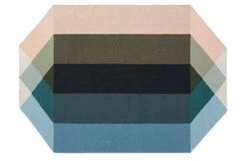 Diamond Kilim Outdoor Rug Nude Petrol