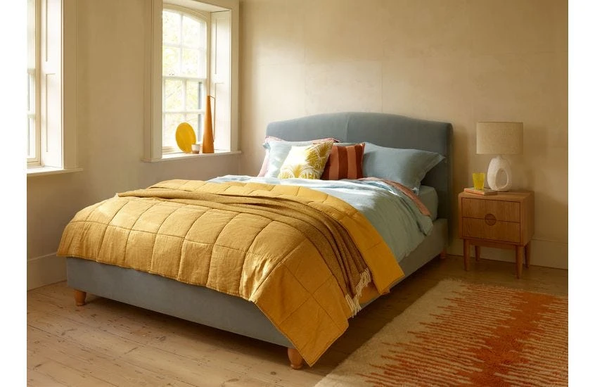 Washed Linen Slate Blue Duvet Cover King 2 Washed Linen Slate Blue Duvet Cover King - Image 2