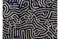 Ecume Rug Blue 200 X 300cm -Broste Copenhagen Shop ecume blue close up 1
