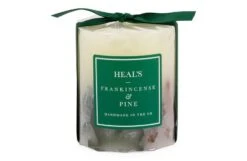 Frankincense & Pine Short Pillar Candle With Botanicals