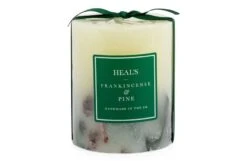 Frankincense & Pine Tall Pillar Candle With Botanicals