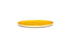 Serax Ottolenghi Feast Swirl Plate Yellow And Black Large -Broste Copenhagen Shop feast plate large yellow and black 3 1