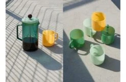 Hay Borosilicate Mug Set Of 2 -Broste Copenhagen Shop french press brewer aqua borosilicate mug jade yellow