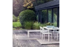 Garden Layers Rug Diagonal Almond Ivory -Broste Copenhagen Shop g a garden layers lifestyle 1 1