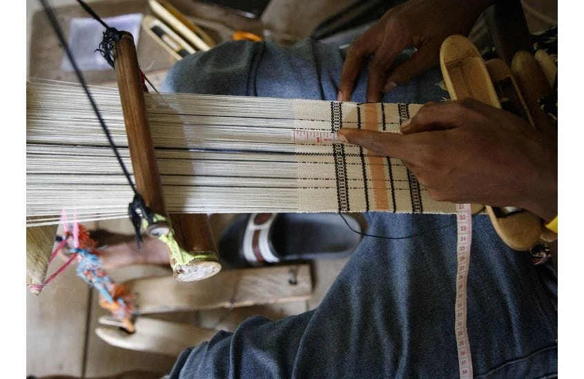 Kente Cushion Rose 6 Kente Cushion Rose - Image 6