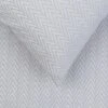 Herringbone Grey Duvet Cover Super King
