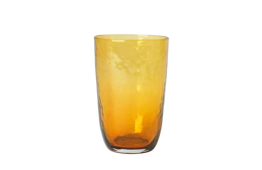 Broste Copenhagen Hammered Glass Tumbler Large Set Of 4 2 Broste Copenhagen Hammered Glass Tumbler Large Set Of 4 - Image 2