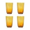 Broste Copenhagen Hammered Glass Tumbler Large Set Of 4
