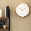 Heal's White & Copper Wall Clock