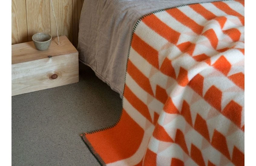 Kvam Throw Orange 135 X 200cm 2 Kvam Throw Orange 135 X 200cm - Image 2