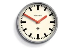 Luggage Wall Clock -Broste Copenhagen Shop l u luggage galvanised with red hands 1