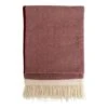 Lambswool Edge Throw Berry 140 X 200cm