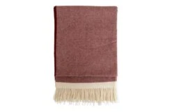 Lambswool Edge Throw Berry 140 X 200cm