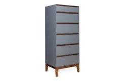 Lars Tallboy 6 Drawer Dresser 12 Lars Tallboy 6 Drawer Dresser -Broste Copenhagen Shop lars tallboy grey angle 1
