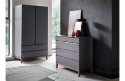 Lars Triple Wardrobe -Broste Copenhagen Shop lars triple wardrobe grey lifestyle 2