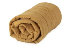 Linen Cotton Quilt Mustard