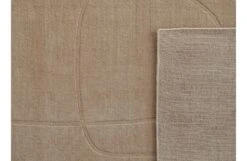 Linie Design Cursive Expanse Rug Beige -Broste Copenhagen Shop linie design cursive expanse amber closeup 032